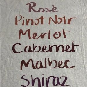Loft red wine graphic tee! New with Tags